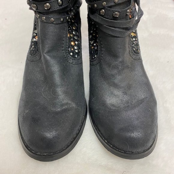 Not Rated Embellished Slouch Ankle Boots, size 10 - Picture 3 of 14
